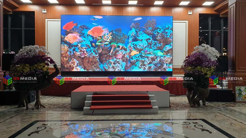 Màn hình LED P4 nhà văn hóa Hanaka